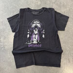 Vintage Y2k Prince Purple Black Graphic Tee Short Sleeve Medium